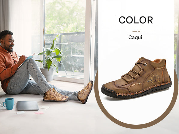 RELOOG |🎬 Botas Caqui Estilo Montaña | Amortiguación y Transpirabilidad | Diseñadas para la Forma del Pie Española