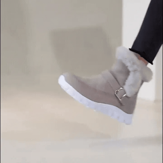 RELOOG | Botas de nieve con forro de lana | Soporte ergonómico para el arco del pie | Alivio del dolor