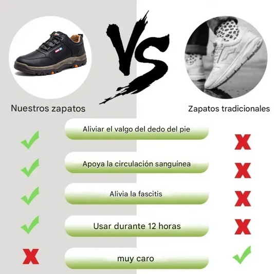 RELOOG | Zapatos de piel de becerro suaves y cómodos | Soporte para el arco del pie | Alivio del dolor | Protección (También disponible en versión de felpa 🔥)