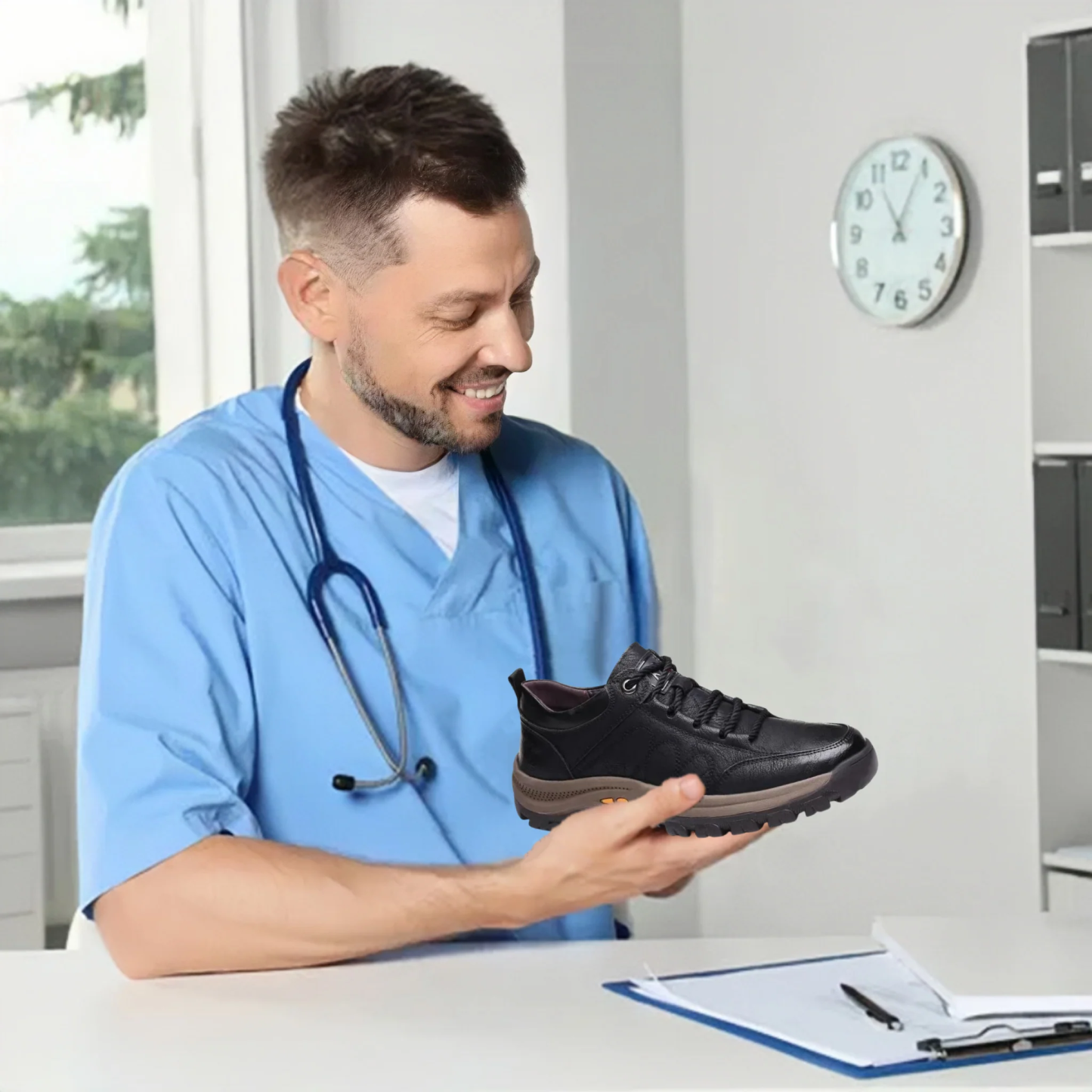 🔥RELOOG | Zapatos ortopédicos ergonómicos | Cuero premium 👞 | Cosidos a mano