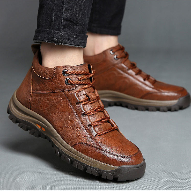 RELOOG® | Zapatos de piel auténtica cosidos a mano | Cómodos y antideslizantes | Corrigen la postura del pie | Alivian el dolor