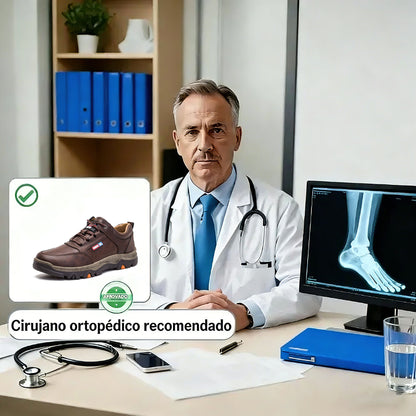 RELOOG | Zapatos de piel de becerro suaves y cómodos | Soporte para el arco del pie | Alivio del dolor | Protección (También disponible en versión de felpa 🔥)