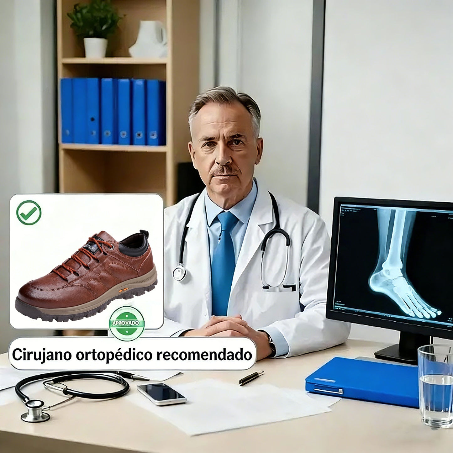 RELOOG | 🎁 Zapatos ortopédicos para personas mayores | Alivio del dolor | Cuero premium