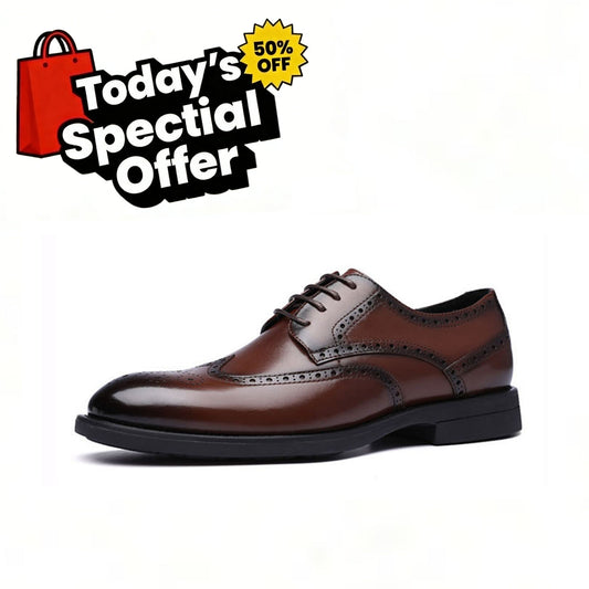 RELOOG® | Zapatos de piel auténtica elegantes, suaves y cómodos | Soporte para el arco del pie | Caminar con mayor facilidad