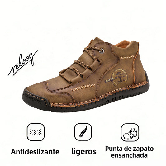 RELOOG |🎬 Botas Caqui Estilo Montaña | Amortiguación y Transpirabilidad | Diseñadas para la Forma del Pie Española