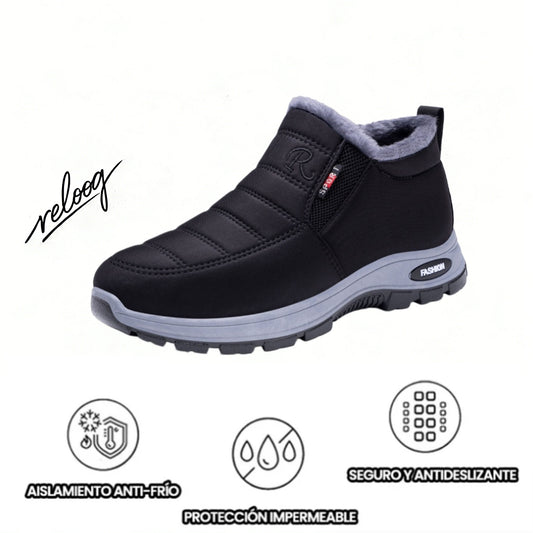 🔥RELOOG® Zapatos ortopédicos de invierno | Diseño ergonómico ⏰ Alivia el dolor de pies, rodillas y espalda 👞 Unisex