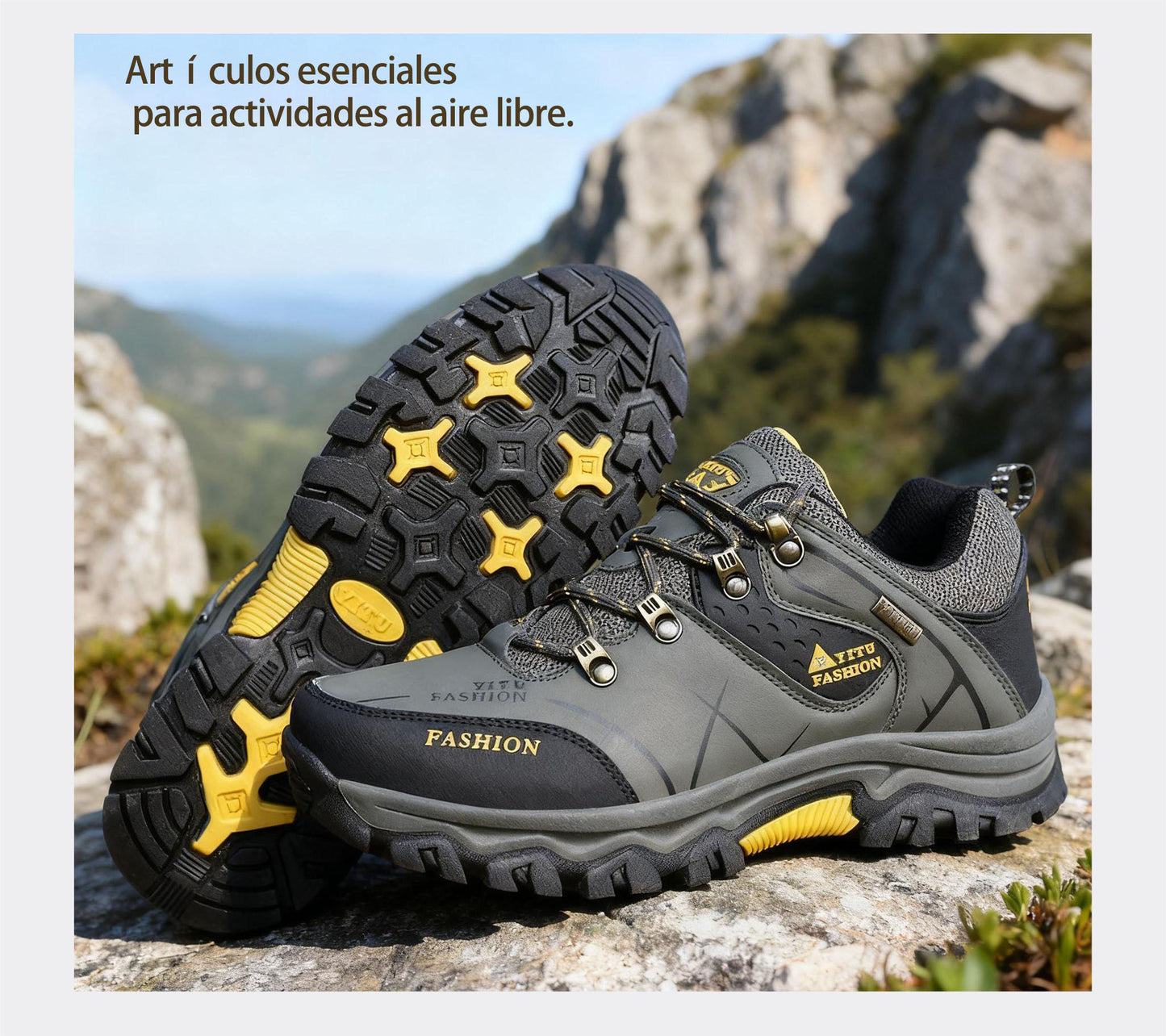 RELOOG｜🏃Zapatillas para Senderismo｜Soporte de Tobillo y Suela Antideslizante