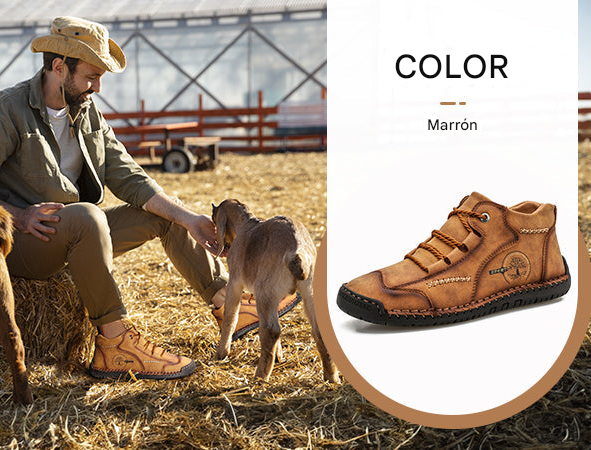 RELOOG |🎬 Botas Caqui Estilo Montaña | Amortiguación y Transpirabilidad | Diseñadas para la Forma del Pie Española