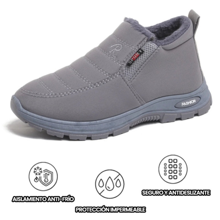 🔥RELOOG® Zapatos ortopédicos de invierno | Diseño ergonómico ⏰ Alivia el dolor de pies, rodillas y espalda 👞 Unisex