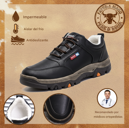 RELOOG | Zapatos de piel de becerro suaves y cómodos | Soporte para el arco del pie | Alivio del dolor | Protección (También disponible en versión de felpa 🔥)