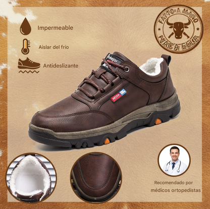 RELOOG | Zapatos de piel de becerro suaves y cómodos | Soporte para el arco del pie | Alivio del dolor | Protección (También disponible en versión de felpa 🔥)