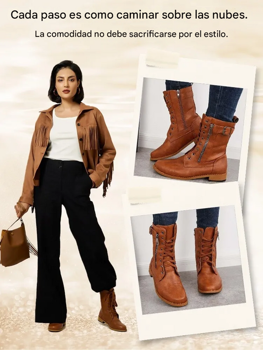 RELOOG® 👞 Zapatos de mujer cosidos a mano | Diseño ergonómico | Hecho con cuero australiano | ¡Alivia el dolor de pies!