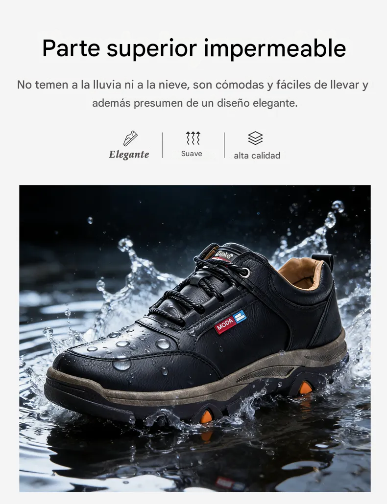 RELOOG | Zapatos de piel de becerro suaves y cómodos | Soporte para el arco del pie | Alivio del dolor | Protección (También disponible en versión de felpa 🔥)