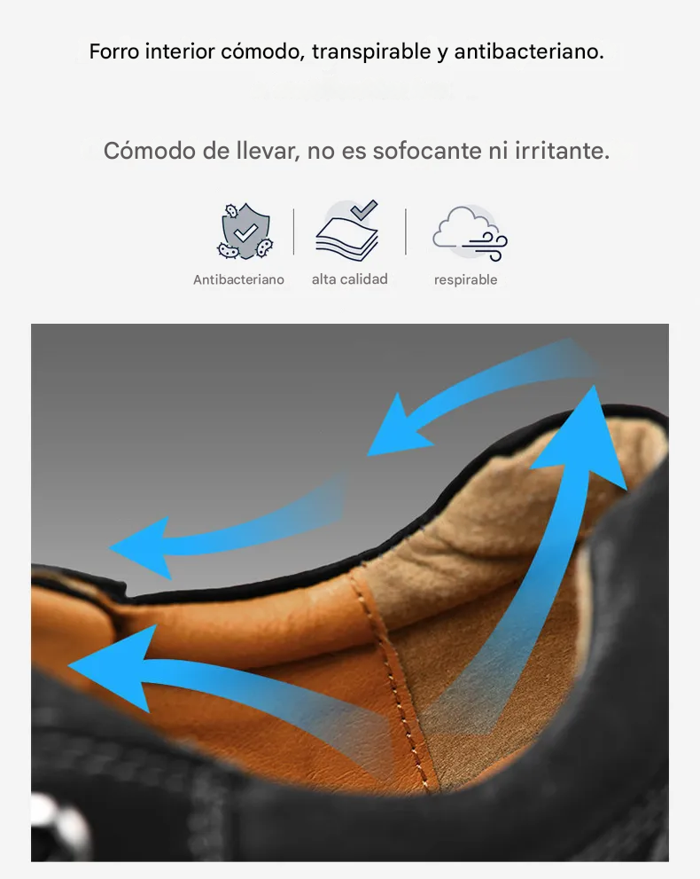 RELOOG | Zapatos de piel de becerro suaves y cómodos | Soporte para el arco del pie | Alivio del dolor | Protección (También disponible en versión de felpa 🔥)