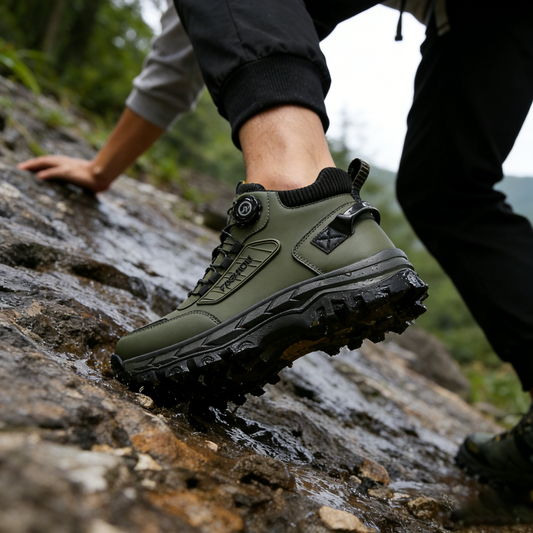 RELOOG | Zapatos de senderismo cómodos 🚶‍♂️ | Soporte de tobillo | Suela antideslizante